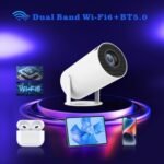 HY300 Portable Smart Projector 720P Android 11 LCD Projector HD 4K - Image 2