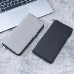 New Men's Long Zipper Wallet Large Capacity Multi-Card Business Canvas Clutch Wallet - Image 4