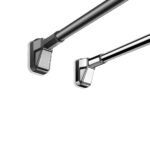 Stainless Steel No-Drill Telescopic Clothes Rod for Balcony, Bathroom Curtain Rod, Wardrobe Hanging Rod - Image 5