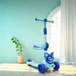Cartoon Kids Scooter 3-in-1 Foldable Push Scooter Shape Scooter Turnable Tricycle - Image 3
