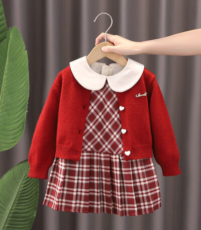 Fleece Red / Size 90 (Height 90cm