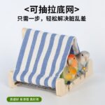 Parrot Tent Wooden Cabin Summer Breathable Hideaway Rest Interactive Platform Chew-resistant Bird Nest Bird Cage Accessories - Image 4
