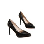 Nightclub Platform Ultra-High Heels 2025 New Style, Height-Increasing, Slim-Leg, Patent Leather Pointed Toe Shoes - Image 5
