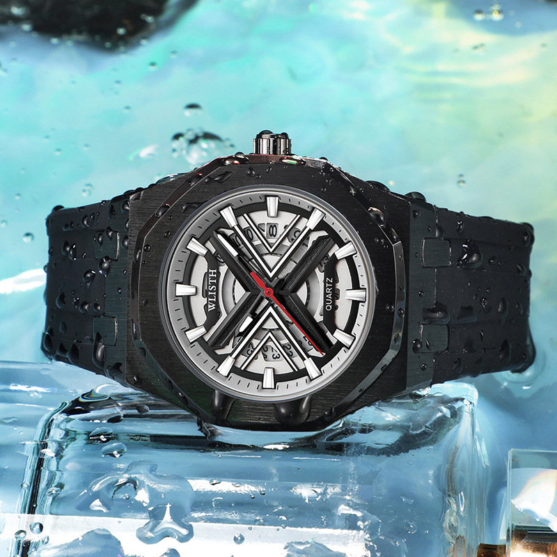 O1CN01Vs9gyj1pB4RTfYNIU_2667015321-0-cib.jpg Large Dial Sports Quartz Watch Luminous Waterproof Men's Casual Fashion - Image 1