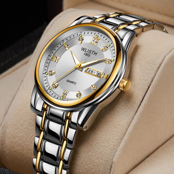 506 Simple Gold White Dial 1#