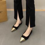 Summer 2024 Pointed Toe Flat Shoes Elegant New Style French Gentle Style with Skirt Fairy Shoes