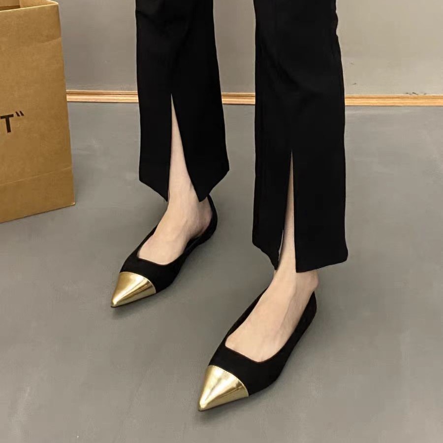 O1CN01XPb08i1gLImeH9Vym_2218623524125-0-cib.jpg Summer 2024 Pointed Toe Flat Shoes Elegant New Style French Gentle Style with Skirt Fairy Shoes - Image 1