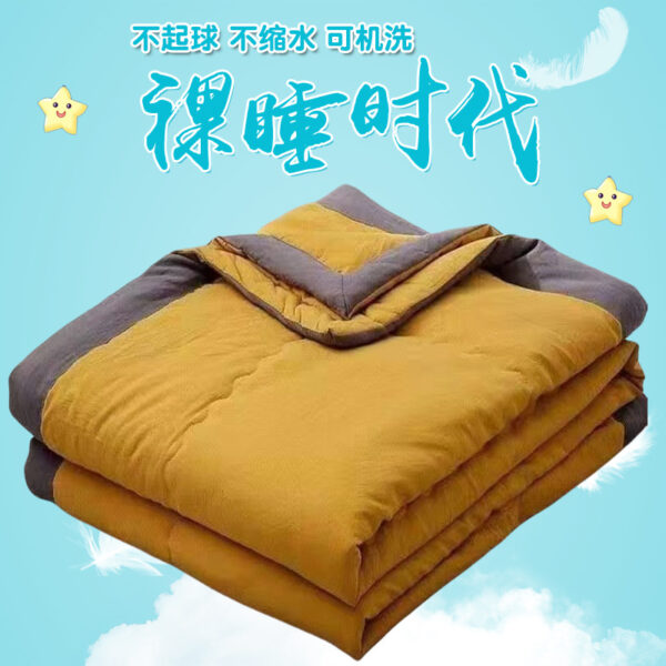Machine Washable Air Conditioning Quilt, Washed Cotton Summer Quilt, Children's Single/Double Spring/Autumn/Winter Quilt, Student Dorm Thin Quilt