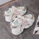 Korean Style Dad Sneakers Women's Casual Running Shoes Thick Sole Height Increasing Shoes - Image 2