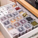 Spice Storage Box, Kitchen Seasoning Organizer with Flip Lid - Image 2
