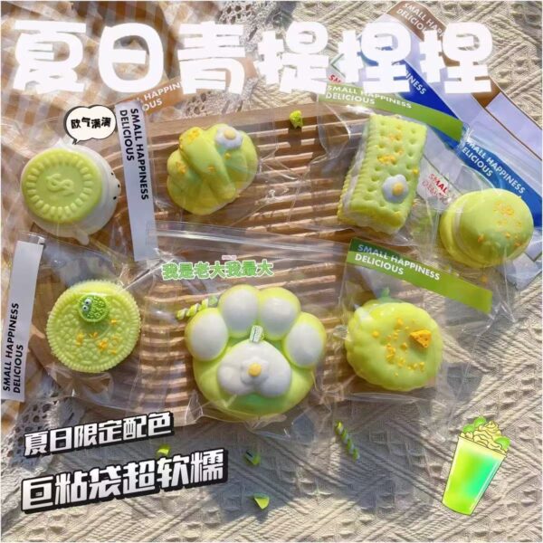 Green Grape Series Squeeze Toy - Realistic Food Stress Relief Toy for Kids