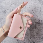 Creative Mini Card Holder Keychain PU Leather Card Case for Women - Image 3