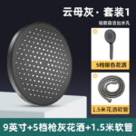 2nd Gen Gray Set 2] 9 Inch Gray Ceiling Spray + Handheld + 1.5m Hose