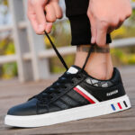 Men's Korean Style Casual Canvas Shoes Low Top White Sneakers Comfortable Breathable Board Shoes - Image 4