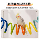 Dopamine Colorful Rotating Hanging Tunnel Toy for Parrots - Bird Cage Decoration - Image 3