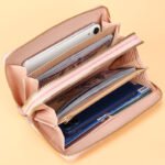 Women's Long Wallet 2024 New Style Korean Simple Double Zipper Coin Purse Multi-card Holder - Image 5