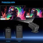 HY320mini Short Throw Mini Projector for Home Living Room Dormitory Portable Mini Projector - Image 2