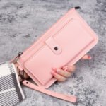 2021 New Style Women's Long Multifunctional Wallet with Multiple Card Slots, Zipper Closure, Student Card Holder, Clutch Bag