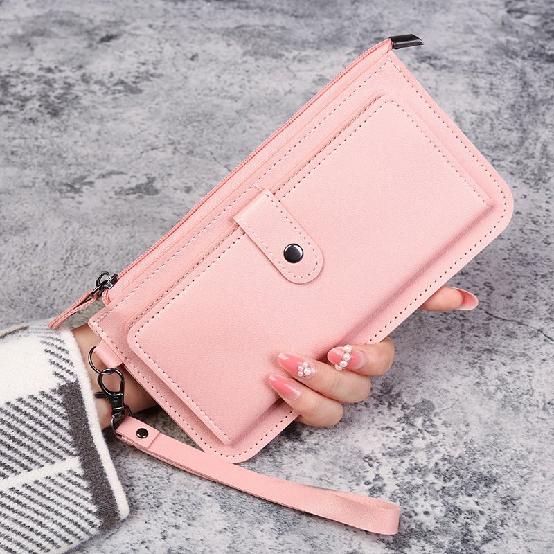 O1CN01aKIoSP2Nfvm18g6Ta_2209400949991-0-cib.jpg 2021 New Style Women's Long Multifunctional Wallet with Multiple Card Slots, Zipper Closure, Student Card Holder, Clutch Bag - Image 1