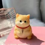 High Simulation Cat Squeeze Toy Stress Relief Creative Gift Cute Girl Desktop Decoration - Image 3