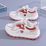 Women's Chunky Sneakers 2025 Summer New Breathable Mesh Casual Thick Sole Running Shoes - Image 4