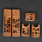 1.8cm Spacing Brown Auspicious Plum Orchid