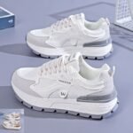 Women's Chunky Sneakers 2025 Summer New Breathable Mesh Casual Thick Sole Running Shoes - Image 3