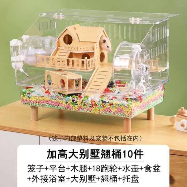 Panoramic Raised Large Villa Bear Barrel Transparent