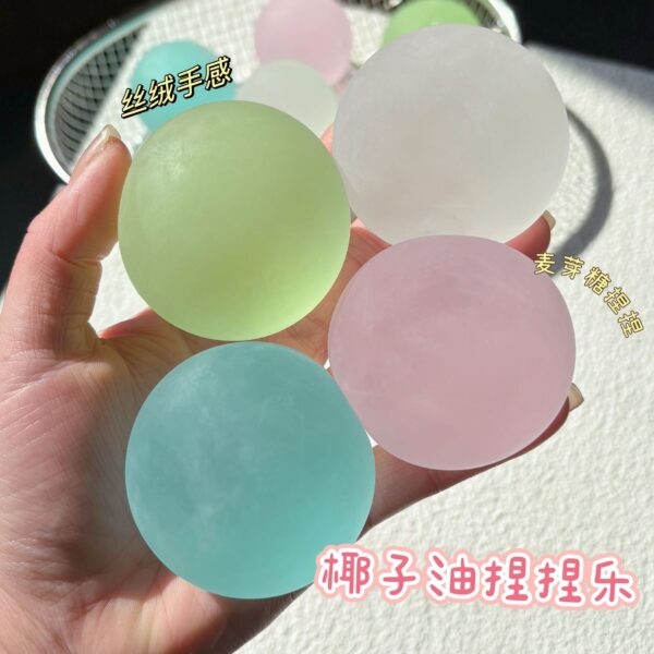 Creative Handmade Squishy Stress Relief Toy, Slow Rebound TPR Ball