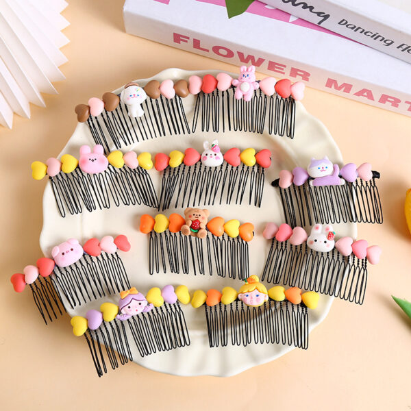 Children's Cartoon Hair Comb Clip Set