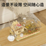 Acrylic Transparent Hamster Cage, Large Space, Anti-Bite, Pet House - Image 5