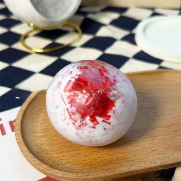 Crushed Ice Handmade Ball Red