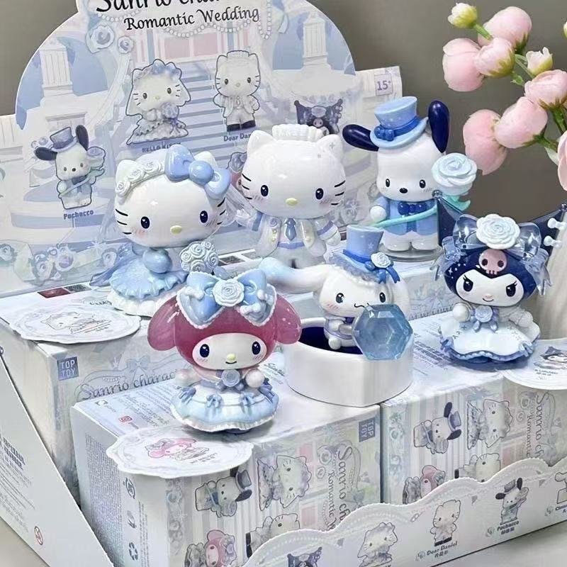 O1CN01cWLbzg26CJ8EVtZXS_2222176037625-0-cib.jpg Sanrio Blind Box Romantic Wedding Series Cute Trendy Figure Decoration Valentine's Day Gift Domestic Version Figure - Image 1