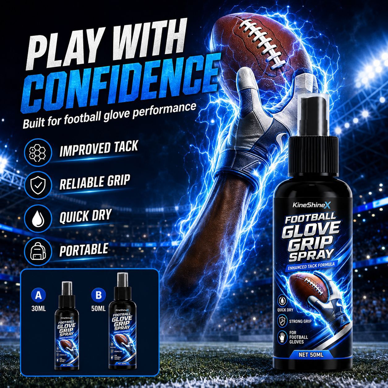 O1CN01ccskbD1t4RLEDFPxK_2218788665848-0-cib.jpg Football Glove No-Residue Grip Spray - Image 1