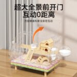 Hamster Cage Syrian Hamster Cage 60cm Super Cheap Large Acrylic Transparent Luxury Villa - Image 3