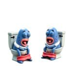 Bikini Bottom Resident Abstract Cool Fish Toilet Fish Plush Toy Desktop Car Decoration Creative Gift - Image 5
