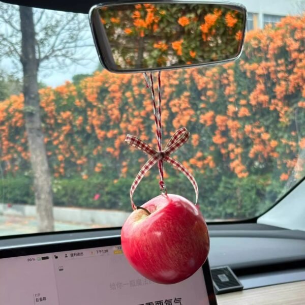 Simulation Apple Stress-Relief Car Hanging Ornament