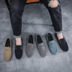 Men's Loafers Spring 2025 New Style Soft Sole Slip-on Driving Casual Leather Shoes - Image 3
