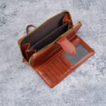 Cross-border Waxed Oil Pull Leather Zipper Wallet Women's Vintage Card Holder Large Capacity Phone Wallet Long Clutch - Image 2