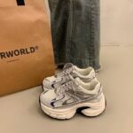 Women's Chunky Sneakers 2026 Spring Summer New Thick Sole Height Increasing Breathable Mesh Casual Shoes - Image 3
