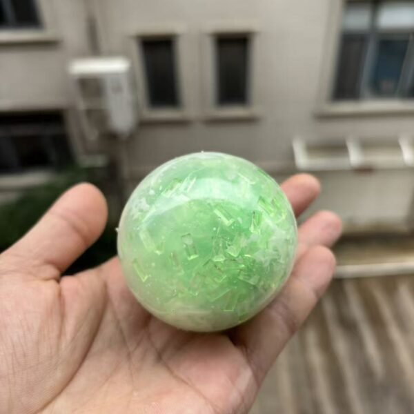 Crushed Ice Handmade Ball Green