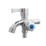 Side Open One In Two Out Alloy Washing Machine Faucet