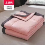 Solid Pink (Machine Washable / 200x220cm Machine Washable Washed Cotton