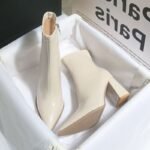 Leisure French Pointed Toe High Heel Boots for Women, Fall/Winter Style, Ankle Boots with Chunky Heel, Short Boots - Image 3