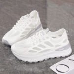 Summer Women's New Breathable Mesh Casual Sneakers Thick Sole Sports Shoes - Image 2