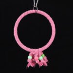 Parrot Cotton Rope Swing Toy Hanging Ring Ladder for Budgies Cockatiels - Image 3