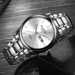 Genuine Men's Business Quartz Watch Single/Dual Calendar Waterproof Steel Band