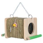 Parrot Straw Tunnel Hideout Toy Climbing Bird Cage Decoration for Cockatiel Lovebird Budgie Pet Supplies - Image 5