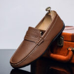 Men's Loafers Summer Breathable Leather Casual Shoes Slip-on - Image 8
