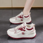 Women's Chunky Sneakers 2025 Spring New Breathable Mesh Casual Running Shoes - Image 2